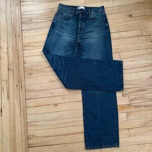 Zara High-Rise Straight Leg Jean, 6